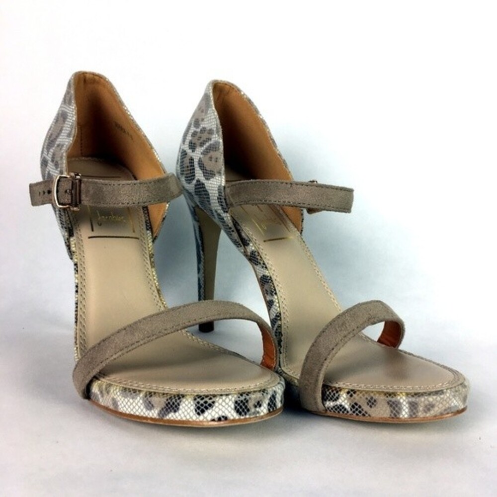 Desire By Jacobies Hara Leopard Print Sandals